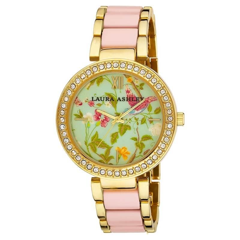 [New]Lady's analog watch Laura Ashley watch pink Laura Ashley Ladies