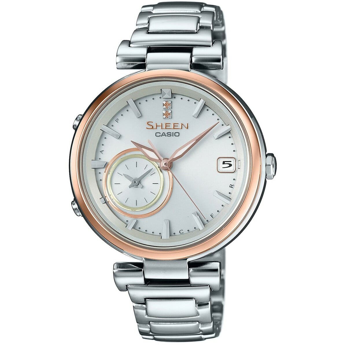 New Casio SHEEN SHB 100SG 7AJF Bluetooth smartphone rinkumoderuboyajutaimuringusora watch analog CASIO SHEEN product made in Japan RCP 10spl for Bluetooth BE FORWARD Store