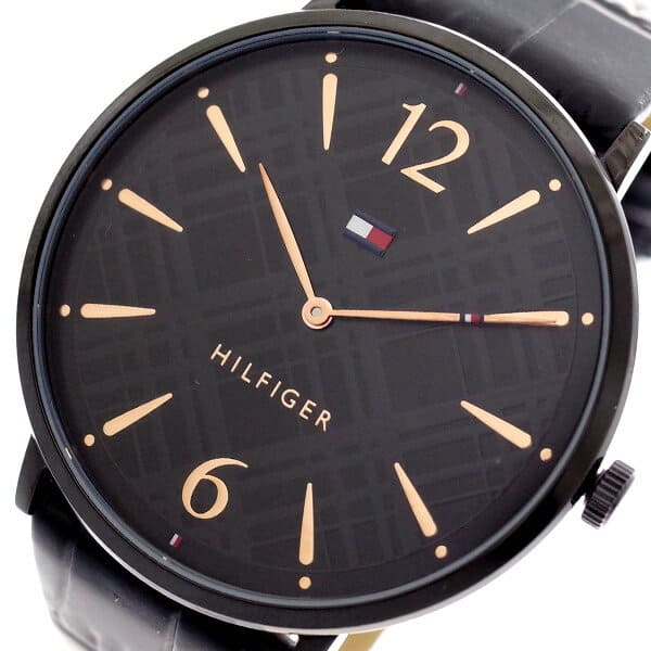 New]tomihirufiga TOMMY HILFIGER watch men Lady's 1781842 quartz black black  - BE FORWARD Store