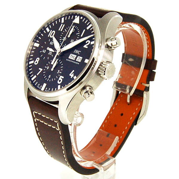 New]IWC Pilot's Antoine de Saint Exup?ry Men's Chronograph Automatic Watch  Day Date SS Brown/43mm/Leather IW377713 - BE FORWARD Store