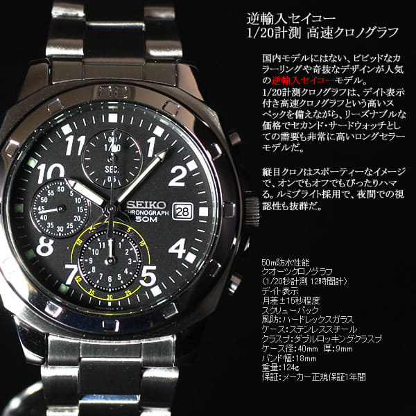 Seiko chronograph 50m online price