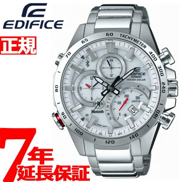 ☆ソーラー×Bluetooth☆EQB-501XD-7AJF☆レアな白文字盤☆ New]CASIO EDIFICE Bluetooth solar watch men EQB-501XD-7AJF [2018