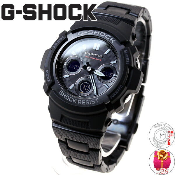 New]Pat G-SHOCK electric wave solar radio time signal black