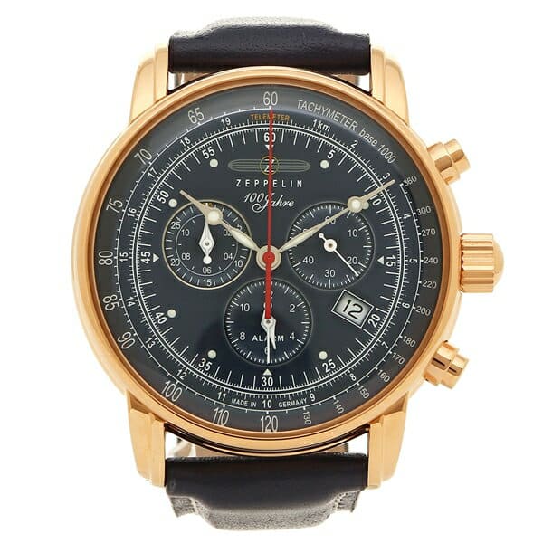 セプテム New]Zeppelin watch men ZEPPELIN 8682-3 navy yellow gold - BE