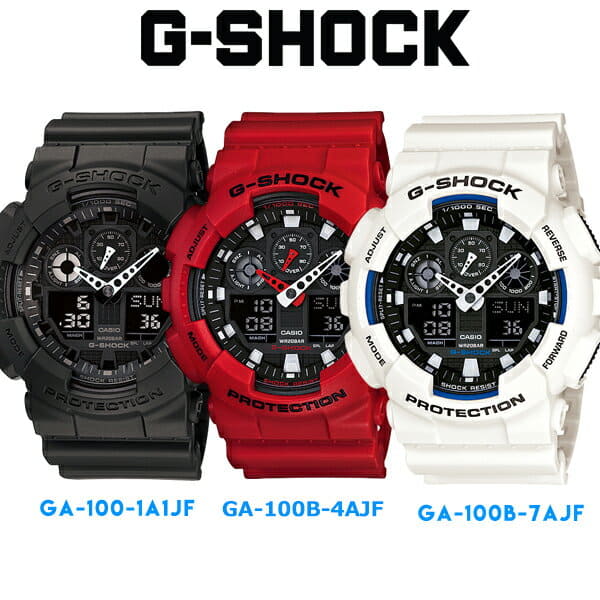 New] CASIO watch G-SHOCK STANDARD GA-100-1A1JF GA-100B-4AJF GA 