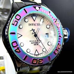 New]Watch Invicta diver Switzerland 50mm watch new invicta reserve grand  diver swiss made 50mm iridescent automatic steel watch - BE FORWARD Store