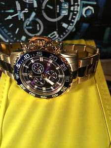 New]Watch men pro diver analog Switzerland quartz gold watch invicta mens  13631 pro diver analog display swiss quartz gold watch - BE FORWARD Store