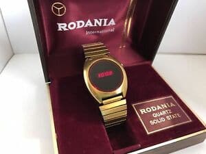 New Watch rodania international red led quartz lcd watch BE FORWARD Store