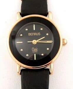 New]Watch Benrus **quartz with battery runs good**benrus classic 