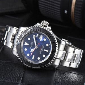 Mechanical Watches Parnis Miyota New]Miyota Ceramic Circle Date