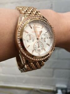 Michael Presley Rose gold chronograph 