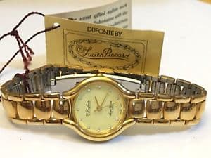 New]Watch vintage gold tone vintage dufonte by lucien piccard womens gold  tone quartz watch dp198qk - BE FORWARD Store