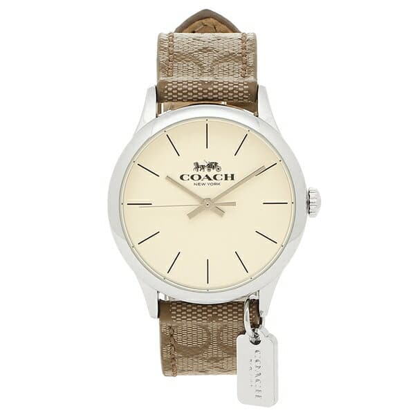 New]Coach watch Lady's COACH W1549 KHA khaki silver BE FORWARD Store