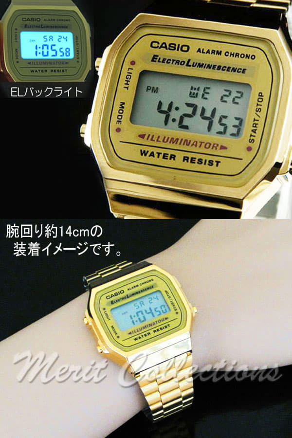 New]CASIO A168WG-9W STANDARD DIGITAL Casio standard digital [EL backlight ]  quartz watch gold [gold] A-168WG-9 - BE FORWARD Store