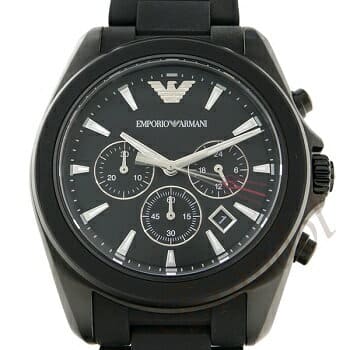 [New] Emporio Armani EMPORIO ARMANI men watch chronograph 46mm silver ...