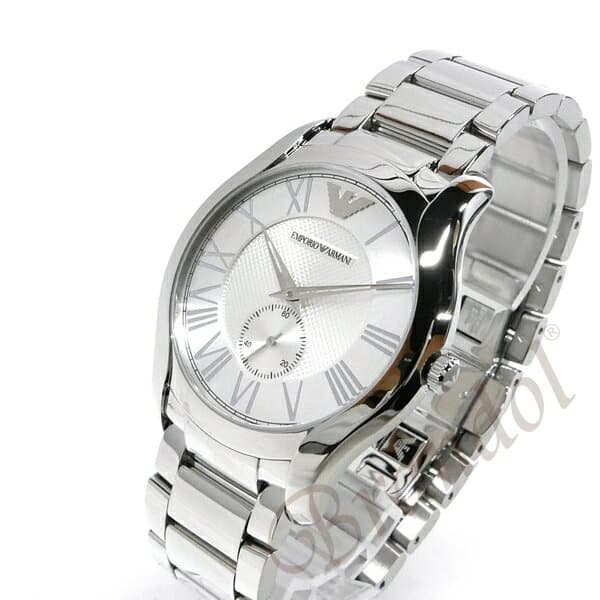 New Emporio Armani EMPORIO ARMANI men watch VALENTE 43mm silver AR11084