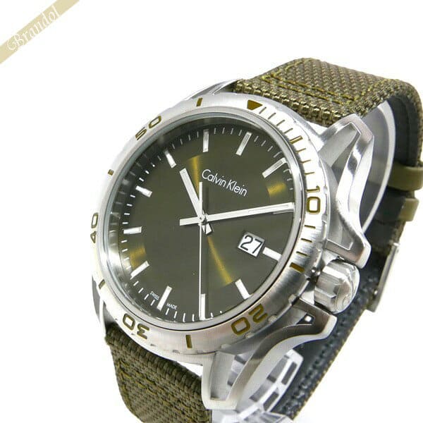 New Calvin Klein Calvin Klein men watch ground 44m khaki K5Y31X