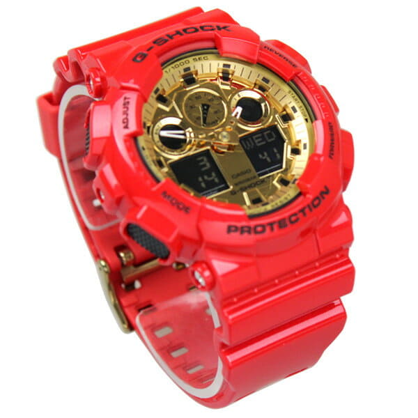 red and gold g shock