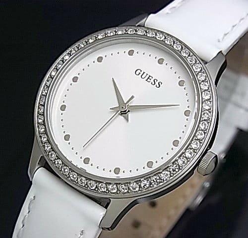 [New]GUESS/CHELSEA [gesu/Chelsea] Lady's watch white clockface white ...