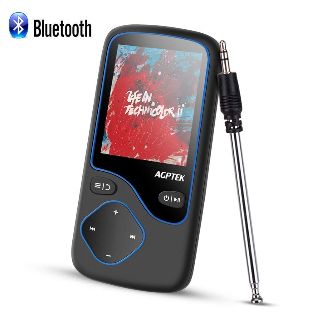 New Agptek Mp3 Player Bluetooth Digital Audio Player 1 8 Inches Mp3 Player Hifi Super Light Weight Mp3 Player Music Player Music Player Recording Fm Radio 8gb Capacity 128gb Card Light Weight C5 Black