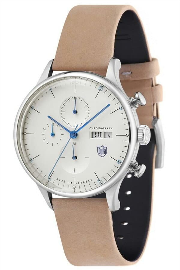 New]DUFA Van der Rohe Chrono Unisex Watch Ivory DF-9021-J5 - BE