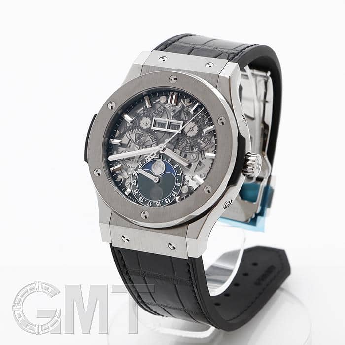New]HUBLOT aero fusion moon phase titanium 45mm