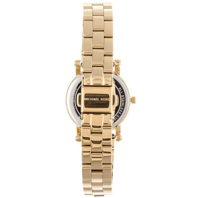 [New]MICHAEL KORS Petite Norie MK3682Gold Stainless Dial Ladies Watch ...