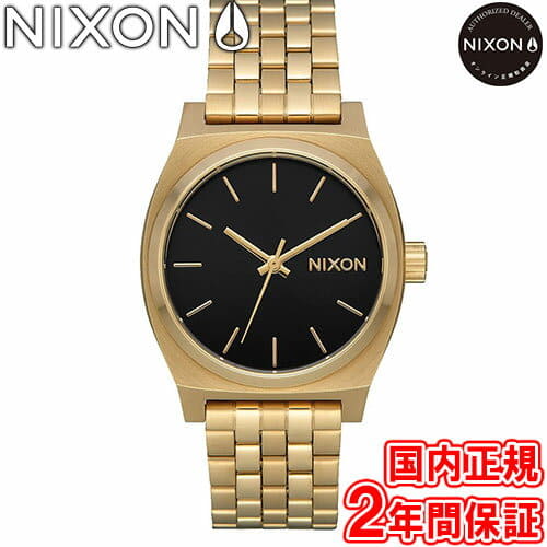New Nixon watch lady s medium time Teller 31mm light gold black sun Ray NIXON THE MEDIUM TIME TELLER NA11302810 00 relief BE FORWARD Store