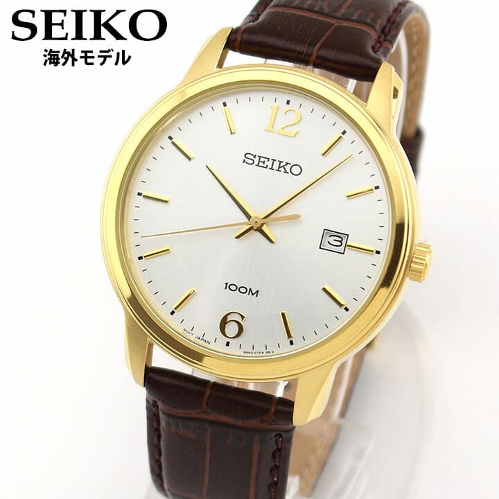 New]Seiko Neo Classic Men's Quartz Analog Watch Leather Belt Brown