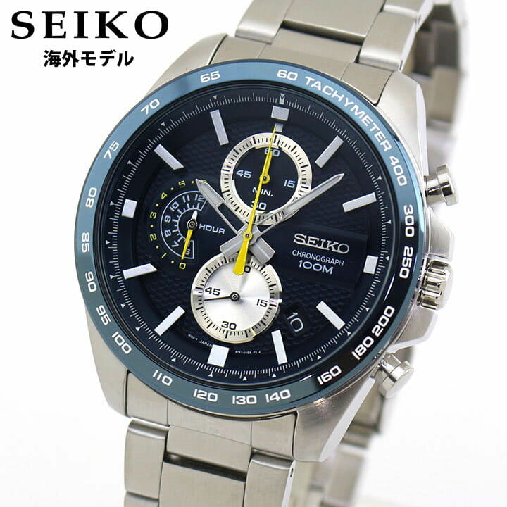 New SEIKO SEIKO reimportation SSB259P1 men watch metal chronograph