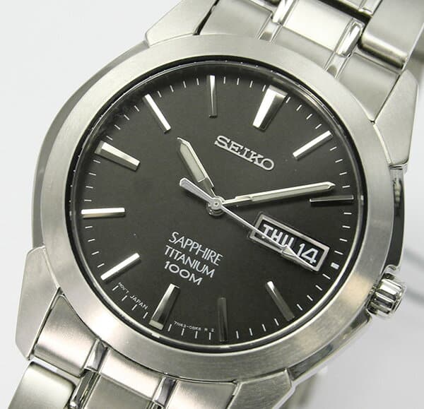 [New]Seiko Men's Analog Watch Titanium Silver/Black SGG731P1 - BE ...