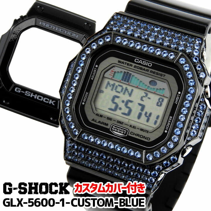 New]Casio CASIO G-Shock G-SHOCK GLX-5600-1JF and blue men watch G-LIDE  ORIGIN country model digital black black sports with the Custom cover - BE  FORWARD Store