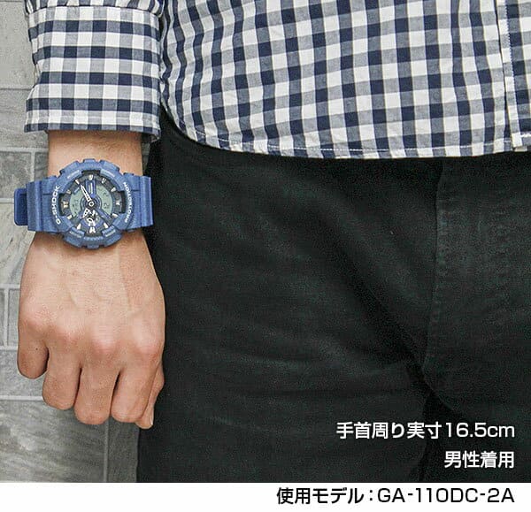 New] CASIO Casio G-SHOCK G-SHOCK GA-110DC-2A men watch quartz analog  digital denim blue blue product; and - BE FORWARD Store