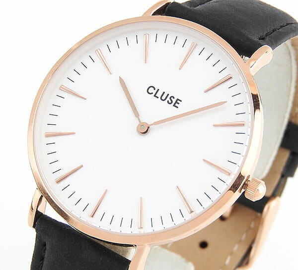New]CLUSE kurus La Boheme la boemu CL18008 38mm Lady's watch leather belt  leather quartz analog black black white white gold pink gold - BE FORWARD  Store