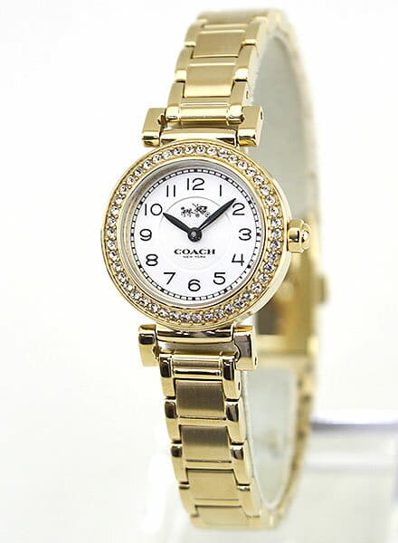 [New] COACH coach 14502403 Lady's watch metal band quartz analog white ...