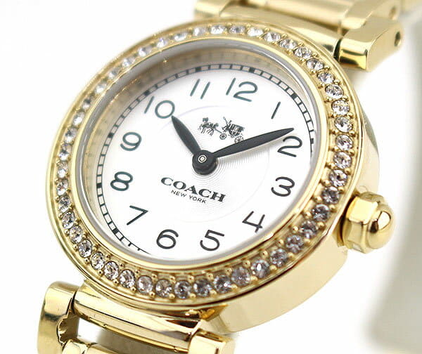 [New] COACH coach 14502403 Lady's watch metal band quartz analog white ...