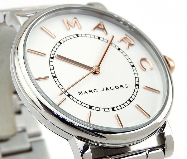 New Marc Jacobs mark Jacobs ROXY Roxy Lady s watch metal quartz analog pink gold Rose gold Silver silver MJ3551 BE FORWARD Store