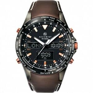 accurist world time chronograph