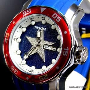 New]Watch pro diver scuba Ma Bell Captain America Ed invicta marvel captain  america blue pro diver scuba 48mm limited ed watch - BE FORWARD Store