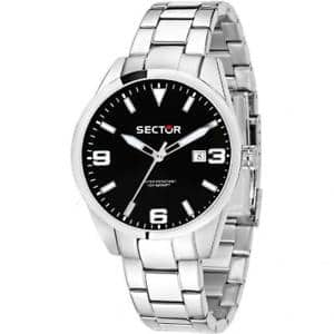 New]Watch sector submeter orologio uomo sector 245 r3253486006 bracciale  acciaio nero sub 100mt - BE FORWARD Store