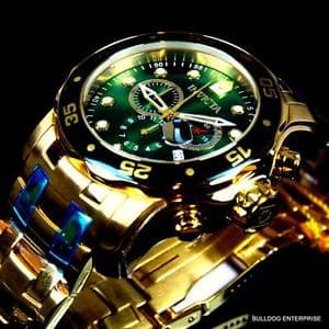 invicta pro diver scuba gold
