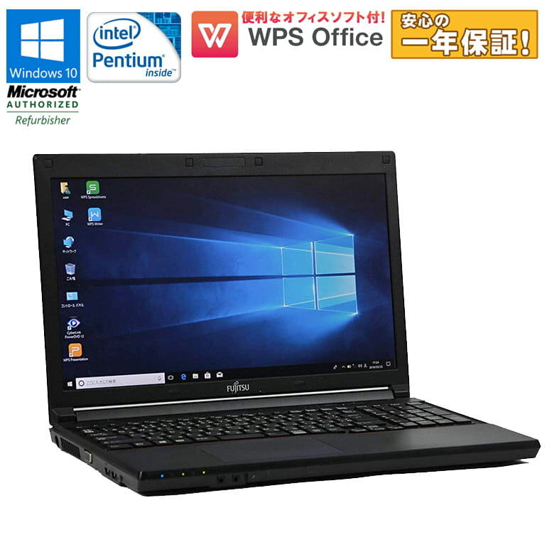 富士通A553/HX win10/500GB/Celeron/office Laptop ⁄ WPS Office] Fujitsu LIFEBOOK A553⁄GX Win10 Home Celeron