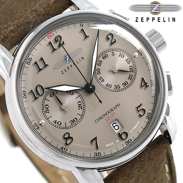 New]Zeppelin LZ127 Graf Zeppelin 42mm men's 8678-4 Zeppelin watch