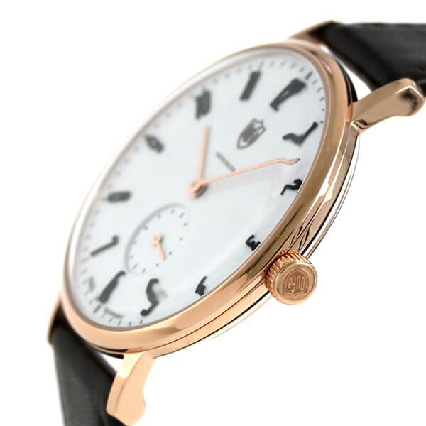 New]DUFA Volter Gropius German Watch 38mm White/Dark Brown DF-9001