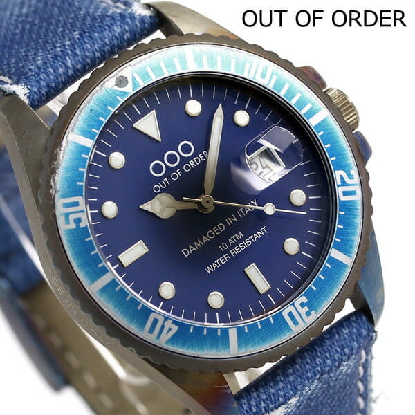 New]Out of order quartz vintage leather 40mm OOO-001-2JC Out Of
