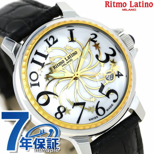 [New]Ritmo Latino Stella 40mm watch D3EL20GS Ritmo Latino white X black  clock