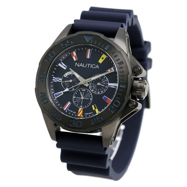Brand new international nautica watch100M(black) NST 101 Recycled Stainless Steel Chronograph Watch | Nautica main image 4