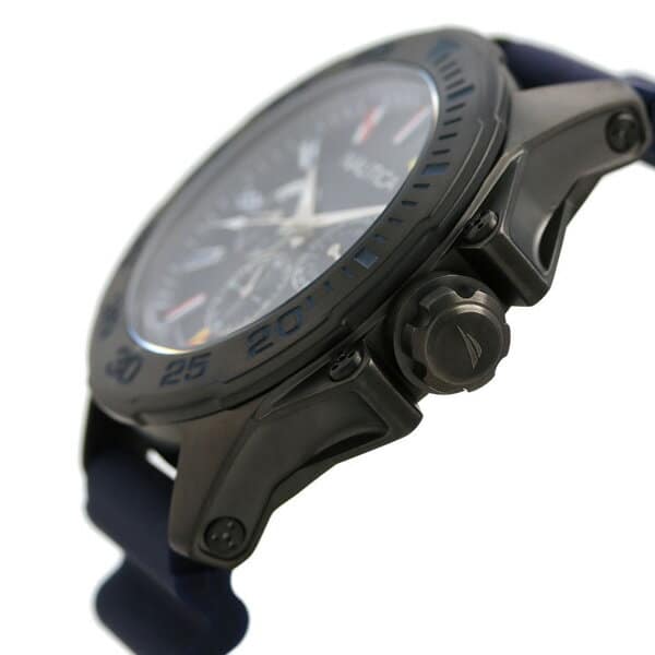 New]Nautica NAUTICA men watch 100m waterproofing flag navy  display picture 3