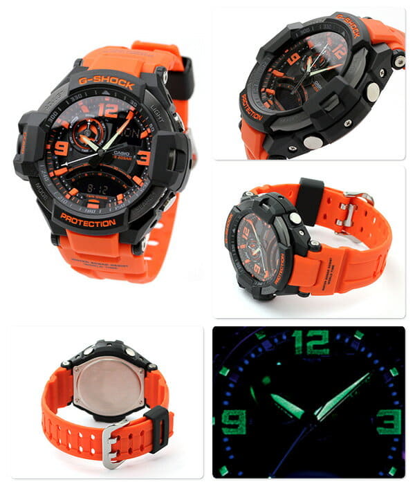 g shock sky cockpit orange