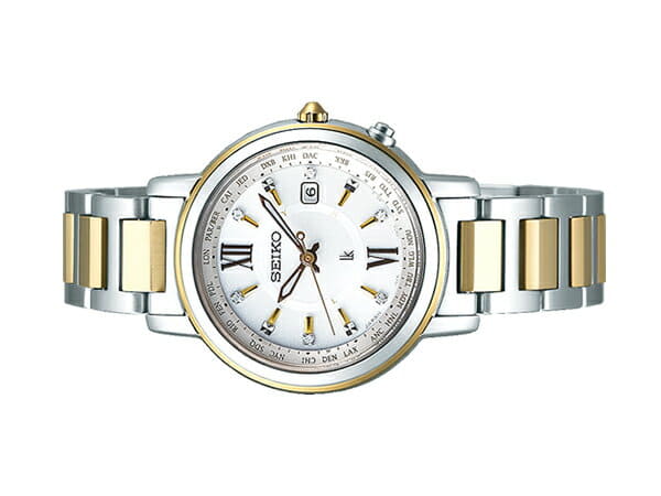 New]Seiko Lukia Ladies Diamond Radio Solar Watch 10 ATM Waterproof